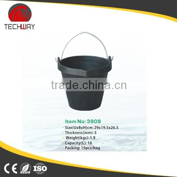 Heavy Duty Rubber Buckets,strong Handle Pails photo-5