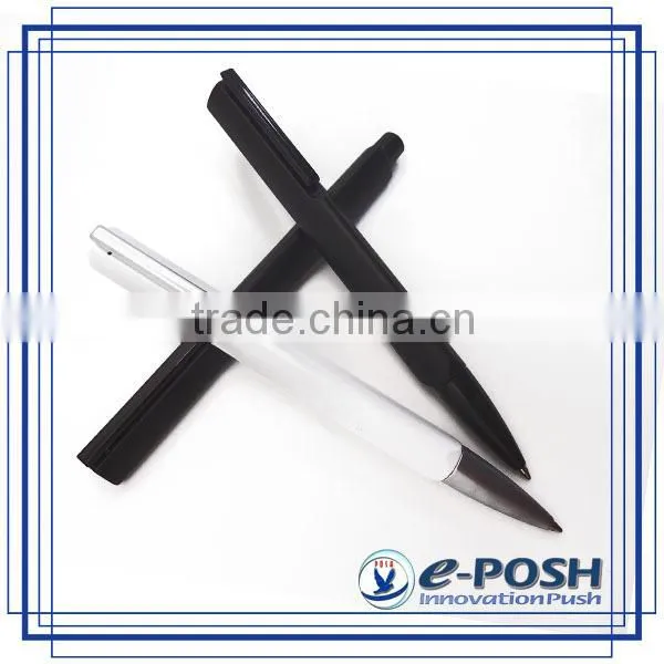 Triangle Aluminum Extrusion Barrel Touch Screen Roller Ball Point Pen With Stylus photo-3