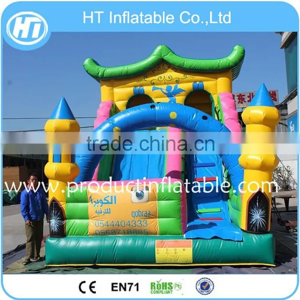New Design Commercial Inflatable Bouncer Slide,Outside Inflatable Castle Slide ,Colorful Jumping Castle