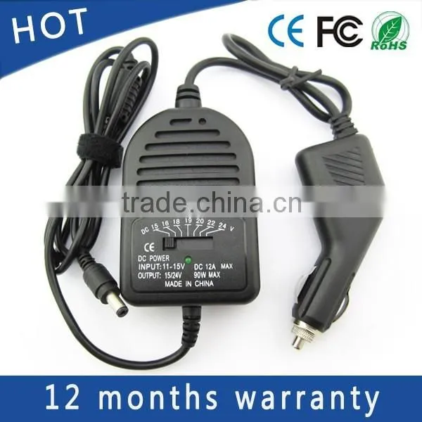 Laptop Car Charger DC Adapter for HP Toshiba Lenovo Sony Acer DELL ASUS