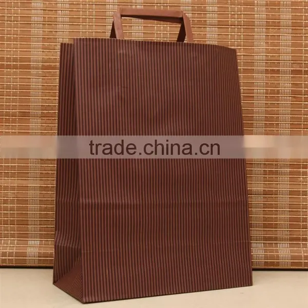 2016 Hot Sales Flat Handle Kraft Paper Bag photo-2
