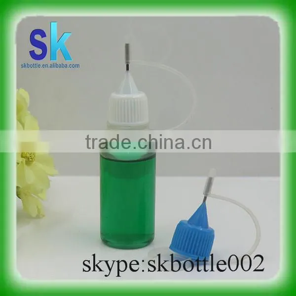 PET Clear Plastic Dropper Bottles With Metal Needle Tip 5ml 10ml photo-4