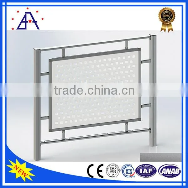 High Style Modestly Priced Silver Anodized Aluminum Fence Rail Brackets
