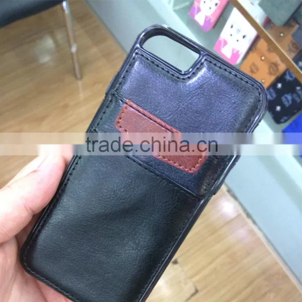 Hybrid PU Leather TPU Mobile Phone Case For Apple Iphone 6 6s Plus photo-4