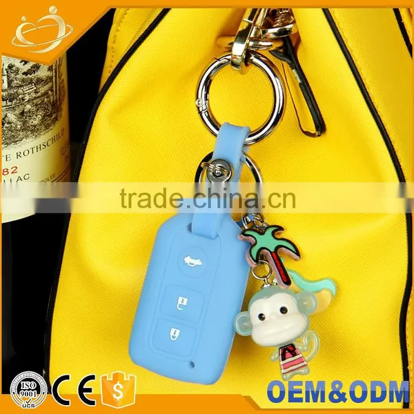 3BTN Car Silicone Key Cover Shell Fit For Toyota Camry Highlander Prado Yaris photo-2