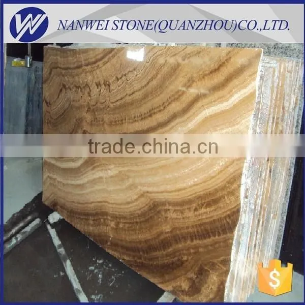 Brown Yellow Onyx Marble House Ground Tiles photo-2