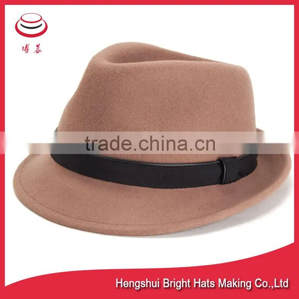 Small Jazz Fedora White Hat With Black Band