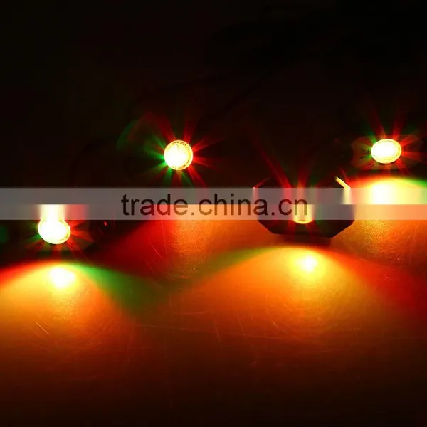 4piece a Group 9W RGB LED Rock Light Kit Fender Under Car Truck Vehicle Crawler Light for Offroad SUV 4WD ATV photo-4