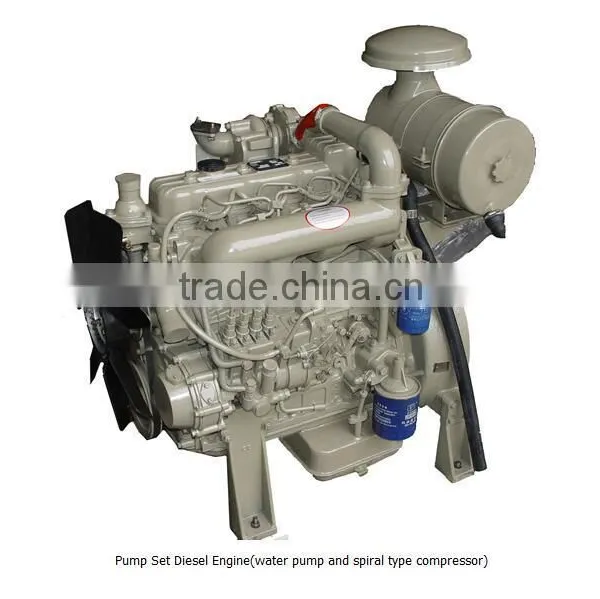 Pump Set Diesel Engine(water Pump and Spiral Type Compressor)