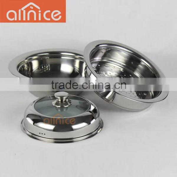 ALLNICE Wholesale Good Quality 2-layers Stainless Steel Cooking Pot/steamer Pot for Dinner photo-3
