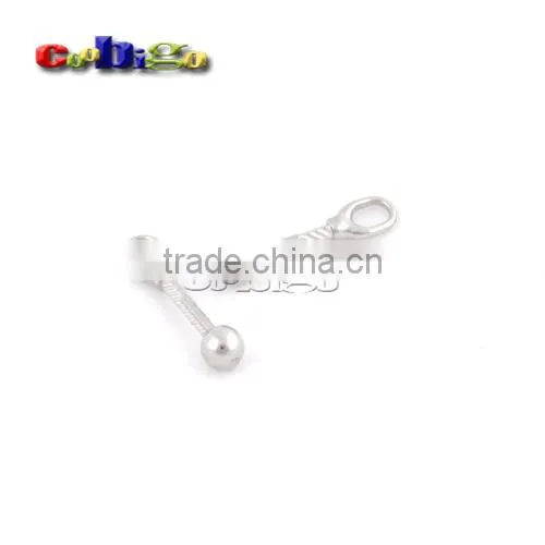 28*6.5mm Metal Zipper Pull Tap Zinc Alloy Silver Nickle Plated For DIY Zipper Sliders #FLQ164-S photo-2