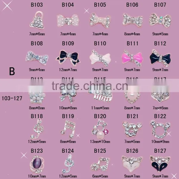 New Nail Art Decoration Tips Nail 3D Alloy Nail Fashion Jewelry Gold photo-3