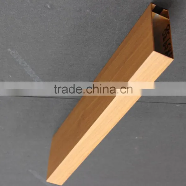 Suitable For Industrial And Civil Buildings Suspended Metal Ceiling Panel Wood Grain Aluminum Square Tube Screen Ceiling photo-3