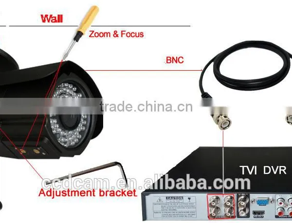 720P HD TVI Camera Digital Surveillance 2.8-12mm Varifocal Lens Megapixel 60M IR Night Vision Camera in Security photo-3