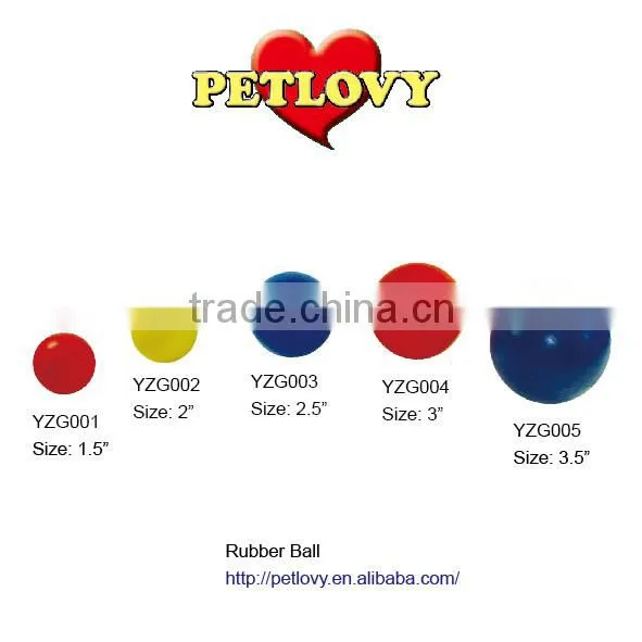 HOT ITEM 1.5" RUBBER SOLID BALL RUBBER TOY DOG TOY
