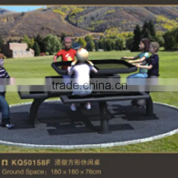 KAIQI GROUP Environment Protection Outdoor Hot Galvanized Steel Pvc Coated Table and Chairs