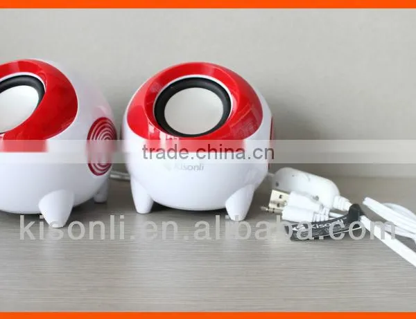Fashion 2.0 Multi-media Hi-fi Mini Speaker USB Powered Speakers White photo-3