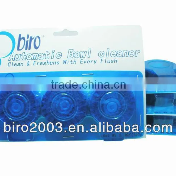 3 Pack Automatic Blue Toilet Bowl Tank Cleaning Tabs Tablets Toilet Bowl Cleaner