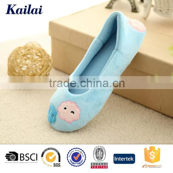 Asian New Flats Sole Light Blue Female Ballet Shoe
