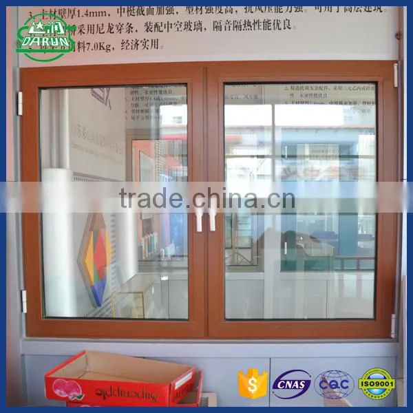 Wood Grain Color Aluminium Frame Thermal Break Windows
