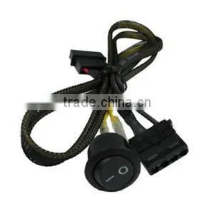 4 Pin Molex Extension Sleeved Cable On/Off Toggle Power Switch