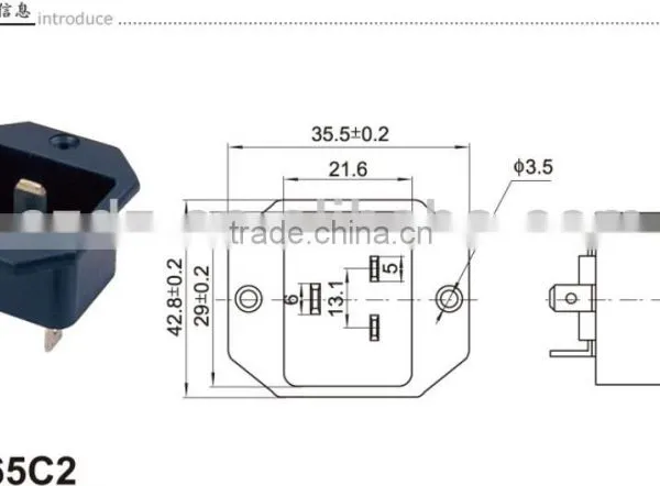 AS-03 Industrial Power Socket,10a dc Power Connector,connector for dc Motor photo-2