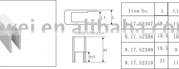 9.17.52307 Stop Block for PVC Doors and Windows