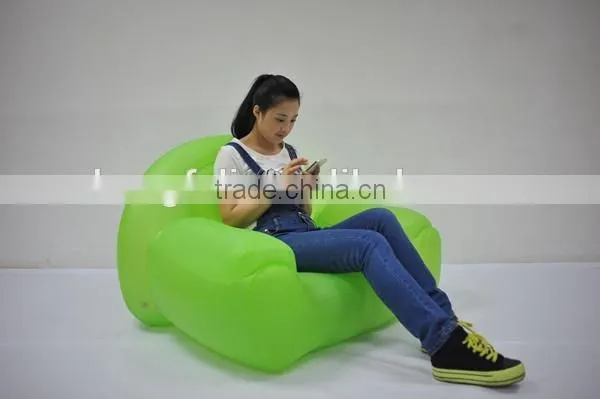 Air Filled Inflatable Transparent Sofa Furniture Single Leisure Inflatable Sofa photo-2