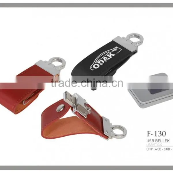 Flash Drive Leather Usb Stick, Pen Drive Leather Usb 8gb, Leather Usb Flash Drive With Keyring photo-5
