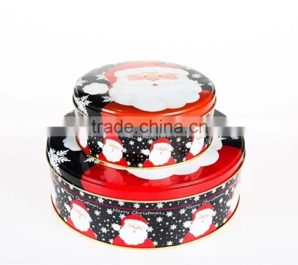 Tin Box Metal Tin Cans Packaging Box Round Tin Box for Cookies Gift Tin Box photo-2