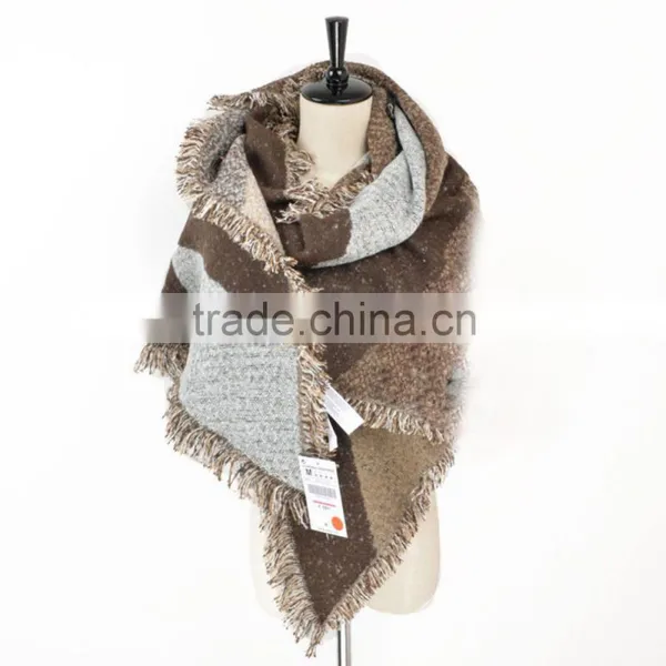 Women Girl Thick Wool Pashmina Stole Scarf Shawl Wraps Warm Winter Autumn photo-6