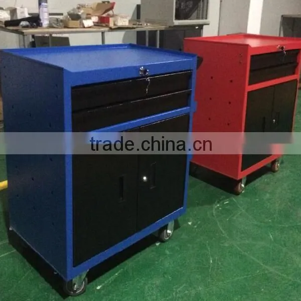 2 Drawer With Cabinet Tools Service Trolly Cart photo-3