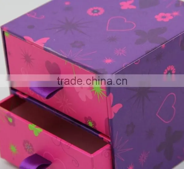 Lovely Printed 2 Layer Kids Storage Box / Jewelry Storage Box photo-3