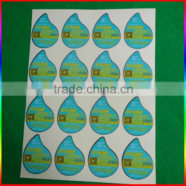 Double Sides Printing Silver Self-adhesive Label Sticker for Plastic Bottle photo-4