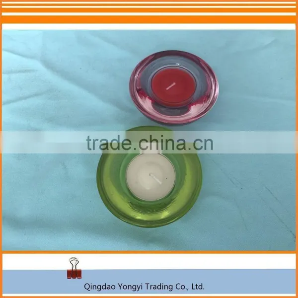 Fresh Green Round Glass Holder With Tealight Candle photo-3