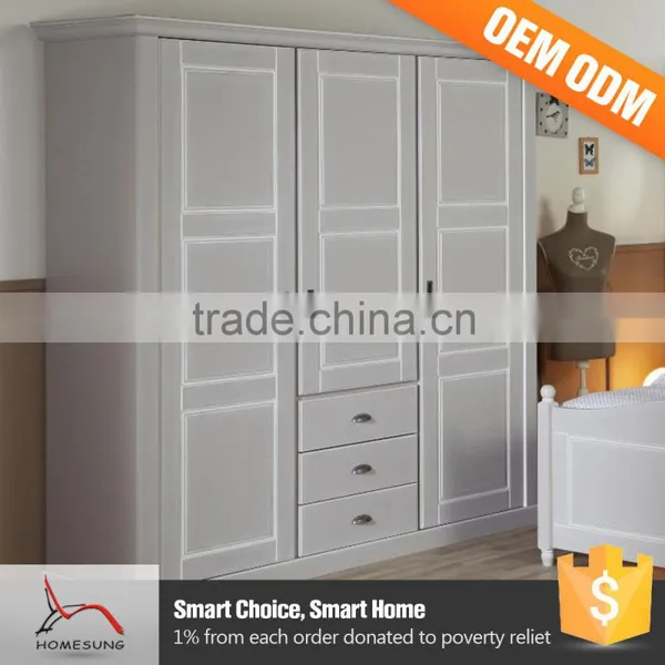 China Waterproof Modern Furniture 2 Door Corner Wardrobe