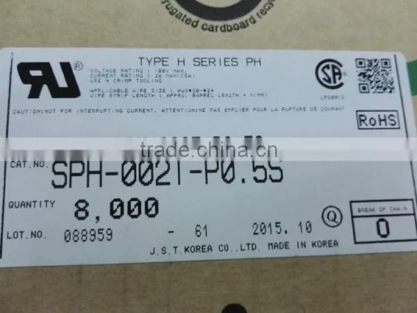 JST PH Series 2.0mm Pitch Electrical Wire to Board Terminal Connector SPH-002T-P0.5S