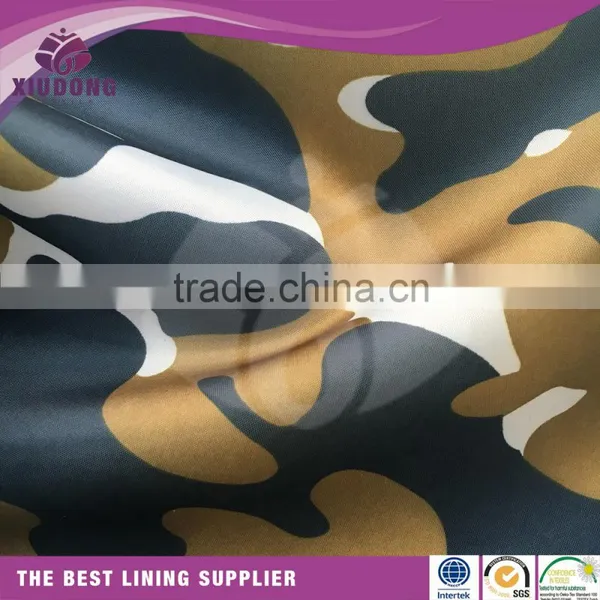 2017 Polyester Taffeta Print Garment Lining Good Quality 210T Taffeta Lining photo-2