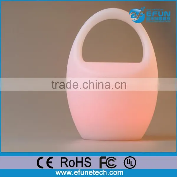 Plastic Color Changing Battery Rechargeable Led Color Changing Mood Lights With Bluetooth Speaker photo-3