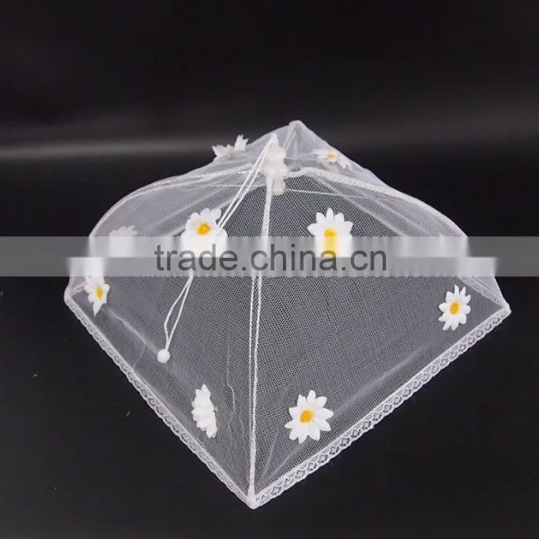 Kitchen Umbrella Mosquito Net Mesh Food Cover With Flower photo-2