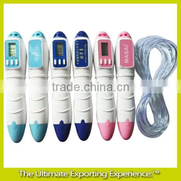 Three-button electronic timer counting jump rope,timer jump rope / digital counting jump rope