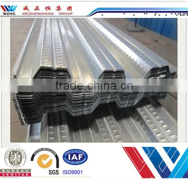 JIS G3302 Corrugated Steel Floor Decking Sheet/Galvanized Steel Flooring Deck/metal Decking Sheet photo-3