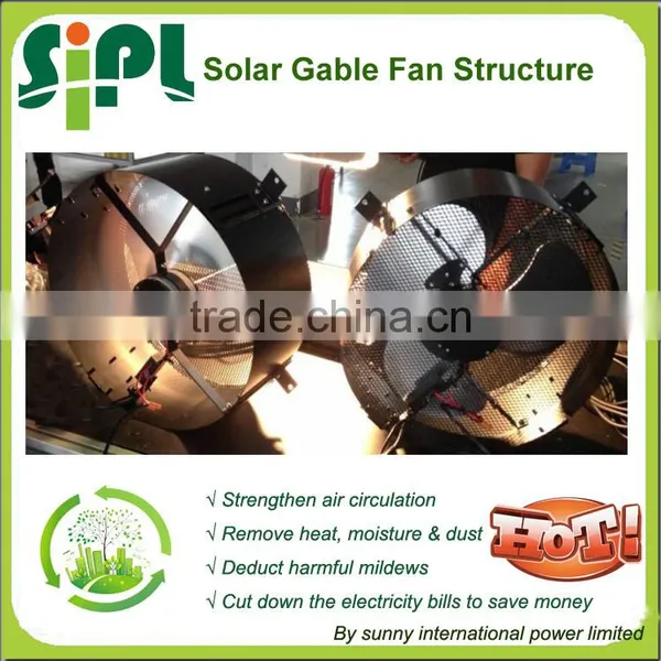 Vent Tool New Type Wall Mounted Solar Air Ventilation Fan Air Exhaust Ventilator With dc Motor photo-2