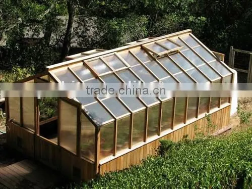 Popular Home Design Gardening Aluminium Polycarbonate Low Cost Greenhouse photo-4