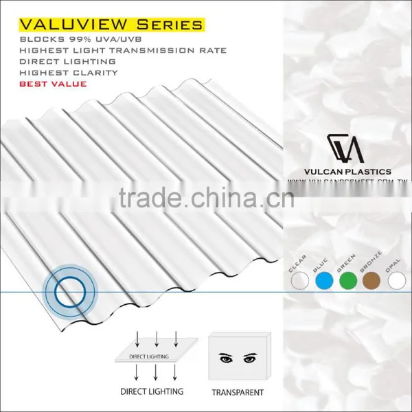 Polycarbonate Skylight Roof Covering Sheet (Valuview ROMA) photo-2