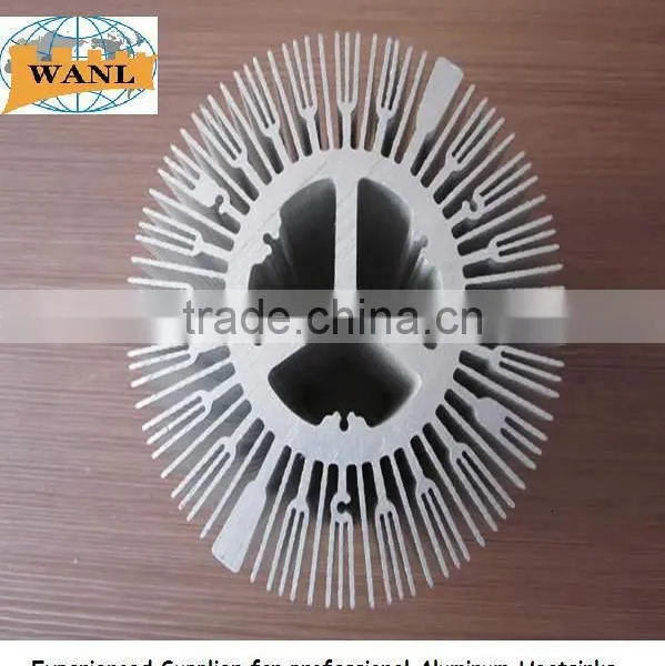 Hot Selling 6063 Aluminum Heat Pipe Heat Sink photo-3