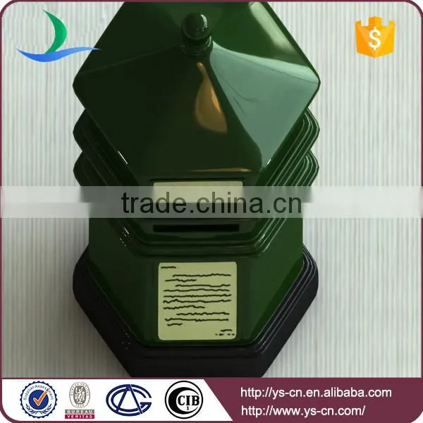 Novel Design Postbox Shape Ceramic Coin Bank photo-4