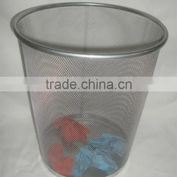 Best Selling Products High Quality Multicolour Metal Wire Mesh Round Waste Bin photo-2