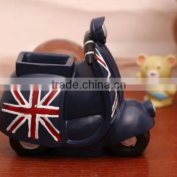 Resin Motorcycle With Couple Bear Cheap Snow Globes Wholesale photo-2
