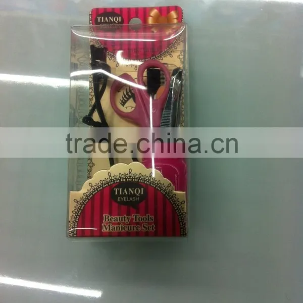 Cheap and popular promotion mini make up set in jar eyelash curler make up tools